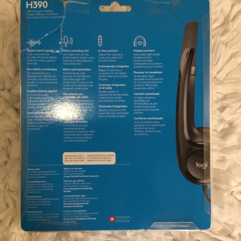Logitech H390 USB Headset - Picture 2 of 6